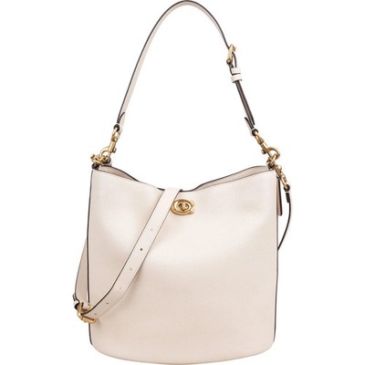Coach Polished Pebble Leather Willow Bucket Crossbody Shoulder Bag Tasche
