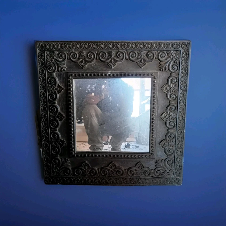 Espejo Shabby Chic Espejo Cuadrado Grande Espejo Decoración Francesa Foto 2 de 2