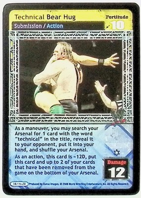2006 COMIC IMAGES WWE RAW DEAL GREAT AMERICAN BASH #34/170 TECHNICAL BEAR HUG NM