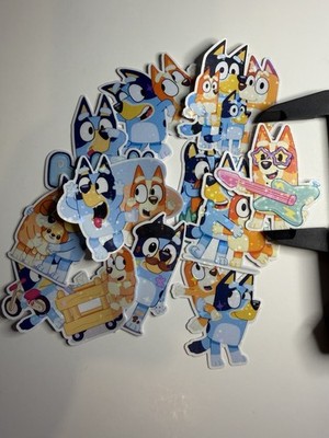 Bluey Bingo Holo Stickers Vinyl / Set of 11 Bluey Bingo Stickers Unbranded