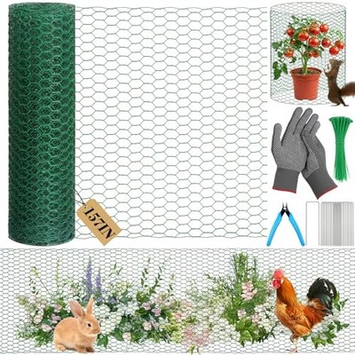  Plant Protectors from Animals 15.7 x 157 in Green Chicken 15.7 x 157.5 Inch