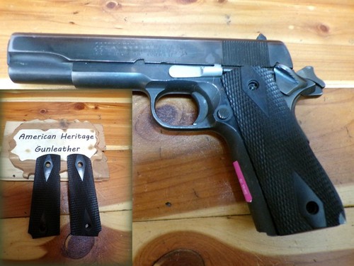 FACTORY Black Diamond Gun Grips GSG-22 LR & COLT 1911 Government 45 ...