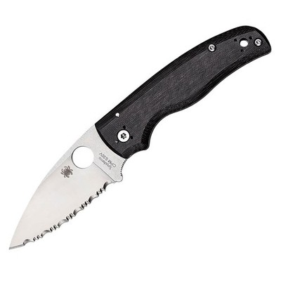 Spyderco Shaman mit CPM-S30V SpyderEdge Klinge, G-10 Griff in schwarz, Kompressi