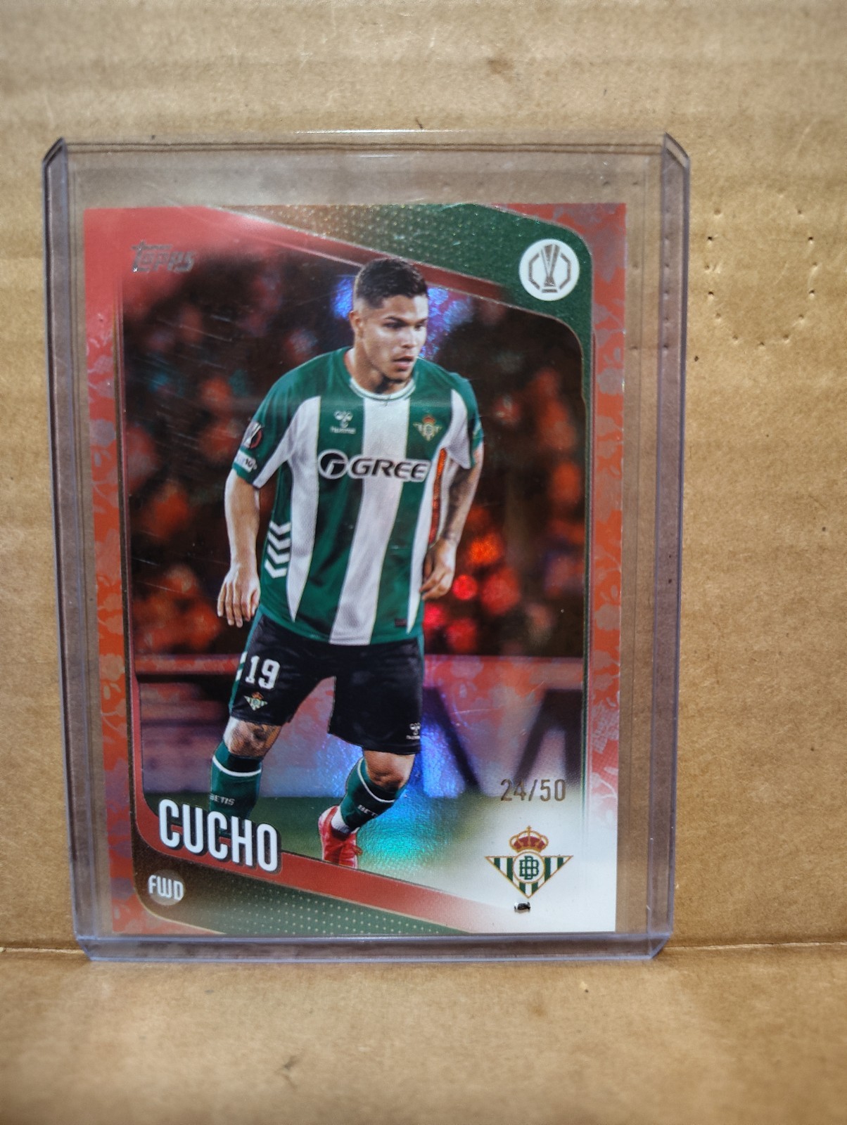 2025-26 Topps UEFA Club Competitions Cucho Hernandez Pink Easter Flowers #24/50