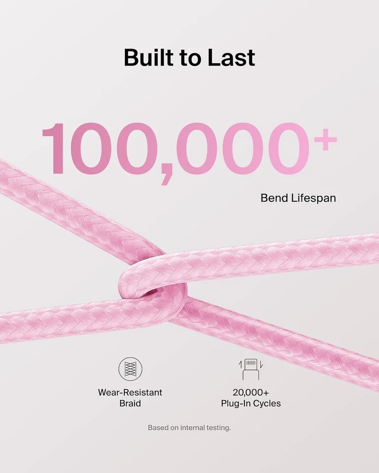 Belkin USB C to USB C Cable 2-Pack, 6.6Ft, 60W - Type C Charger, Iphone Charger - Image 4 of 4