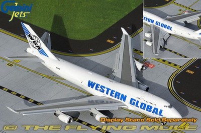 GeminiJets 1:400 747-400BCF Western Global Airlines N344KD Flaps Down