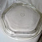 Vintage PYREX Agee Clear Glass Octagonal Casserole Dish 9.5" x 1.5"