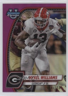 2024 Bowman U Chrome Fuchsia Refractor 64/150 Mykel Williams #134 0ji1