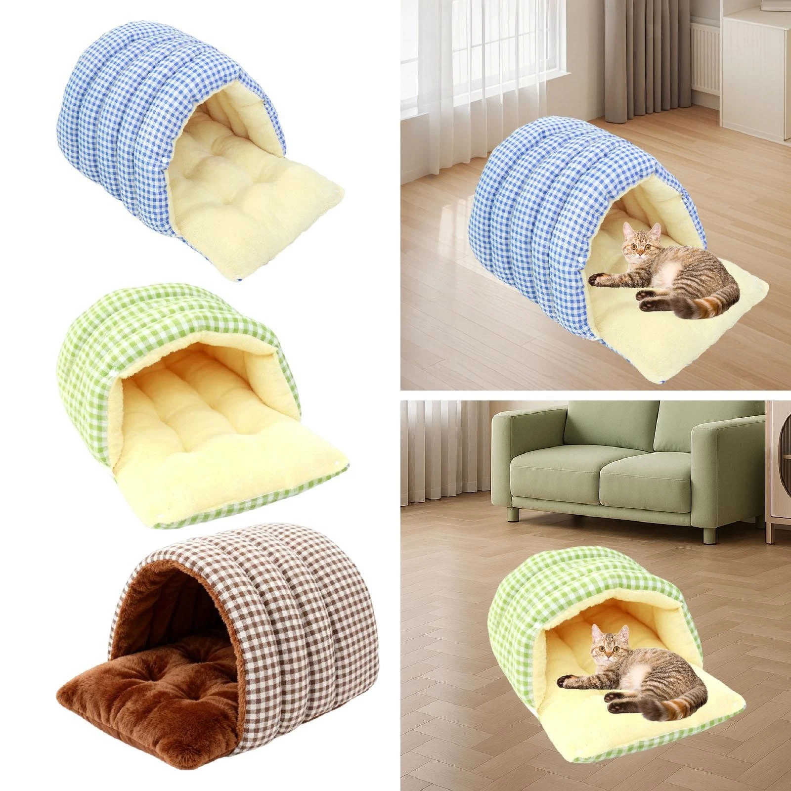 Cat Bed Pet House Protection Winter Washable Removable Comfortable Pet Supplies