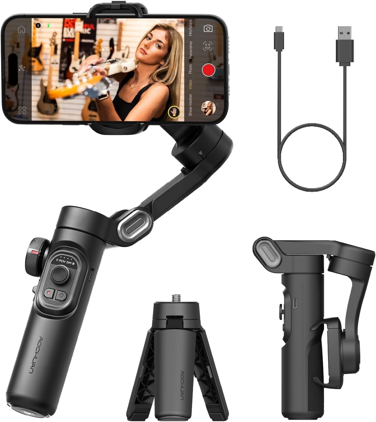 Phone Gimbal Stabilizer 3 Axis Smartphone Foldable Gimbal for iPhone Gimble NEW