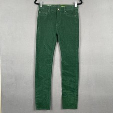 Crewcuts Pants Boys 16 Green Stretch Corduroy Adjustable Waist Fall22 G7599
