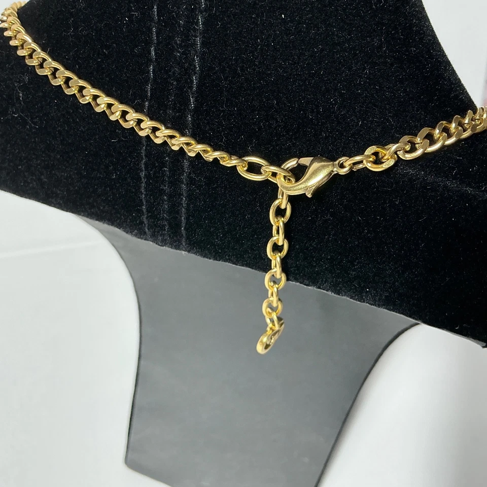 Collar Gucci GG Oro Flor Rosa Foto 4 de 4