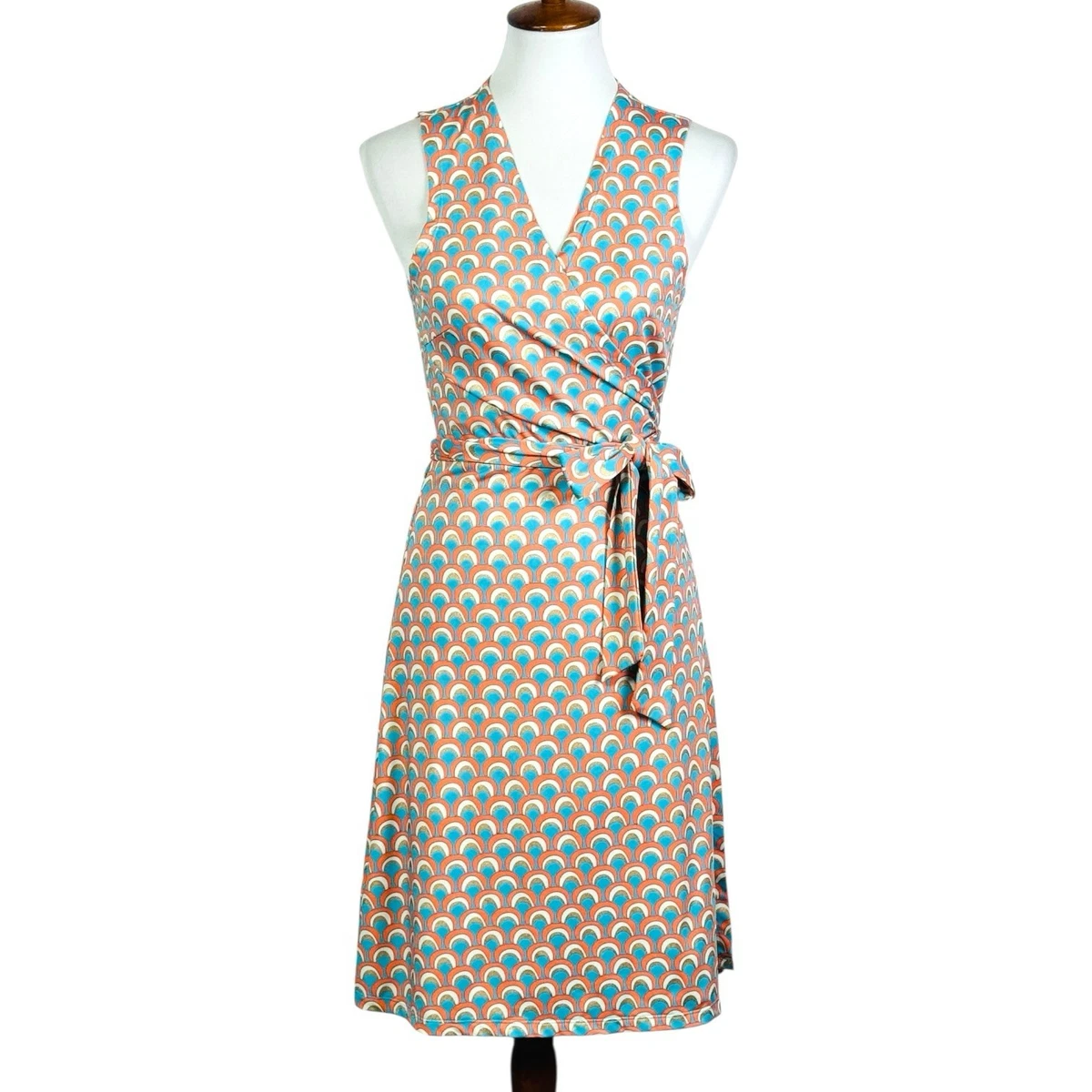 jb by julie brown wrap dress JB by Julie Brown orange wrap dress, size medium