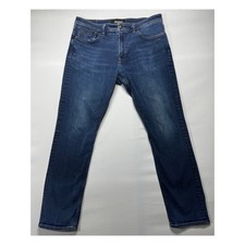 Revtown Decade Denim Men's Taper Leg Blue Denim Jeans - Size 36x30 36x29.5 