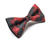 Black Spiders Web Halloween Wine Red Blood Bow tie Bowtie for Men / Youth/ Boy