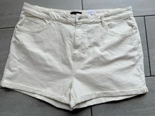 Next Ladies Beige Denim Shorts Size 22. Great Condition.