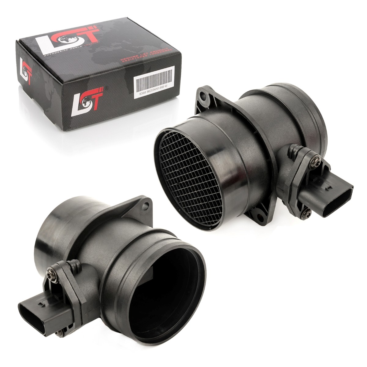 2x Air Mass Sensor MAF with LMM Air Flow Meter 07C906461 for Audi A8 6.0 W12