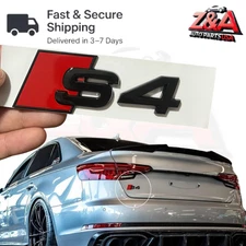 BLACK S4 REPLACEMENT FOR AUDI REAR TRUNK EMBLEM BADGE NAMEPLATE DECAL LETTER