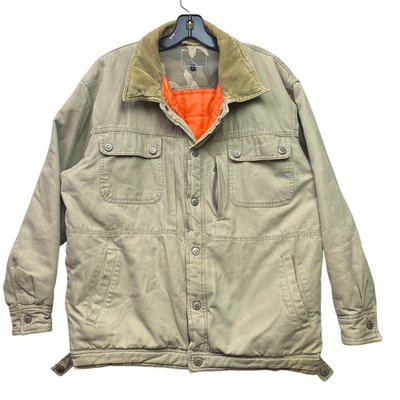 #ad Vintage Chore Coat Mens Large Quilted Lined Utility Gorpcore Jacket Country $34.99