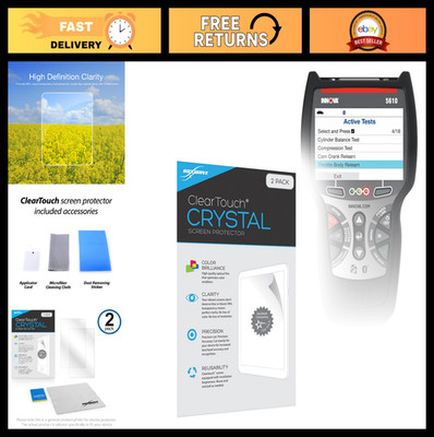 2-Pack HD Screen Protector for Innova 5610 OBD2 Scan Tool - Clear, Scratch-Resis