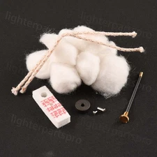 Cotton wadding felt wick Steel wheel Rivets Flint spring screw For Zippo lighter