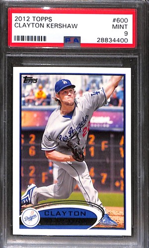 2012 TOPPS #600 CLAYTON KERSHAW PSA 9 Mint 28834400 