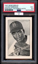 1947 Bond Bread Jackie Robinson Portrait PSA 5.5 | MBA Silver | Dead Centered