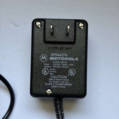 Motorola SPN4457A A-AC41-45134 Phone Charger 8.6VDC 340mA