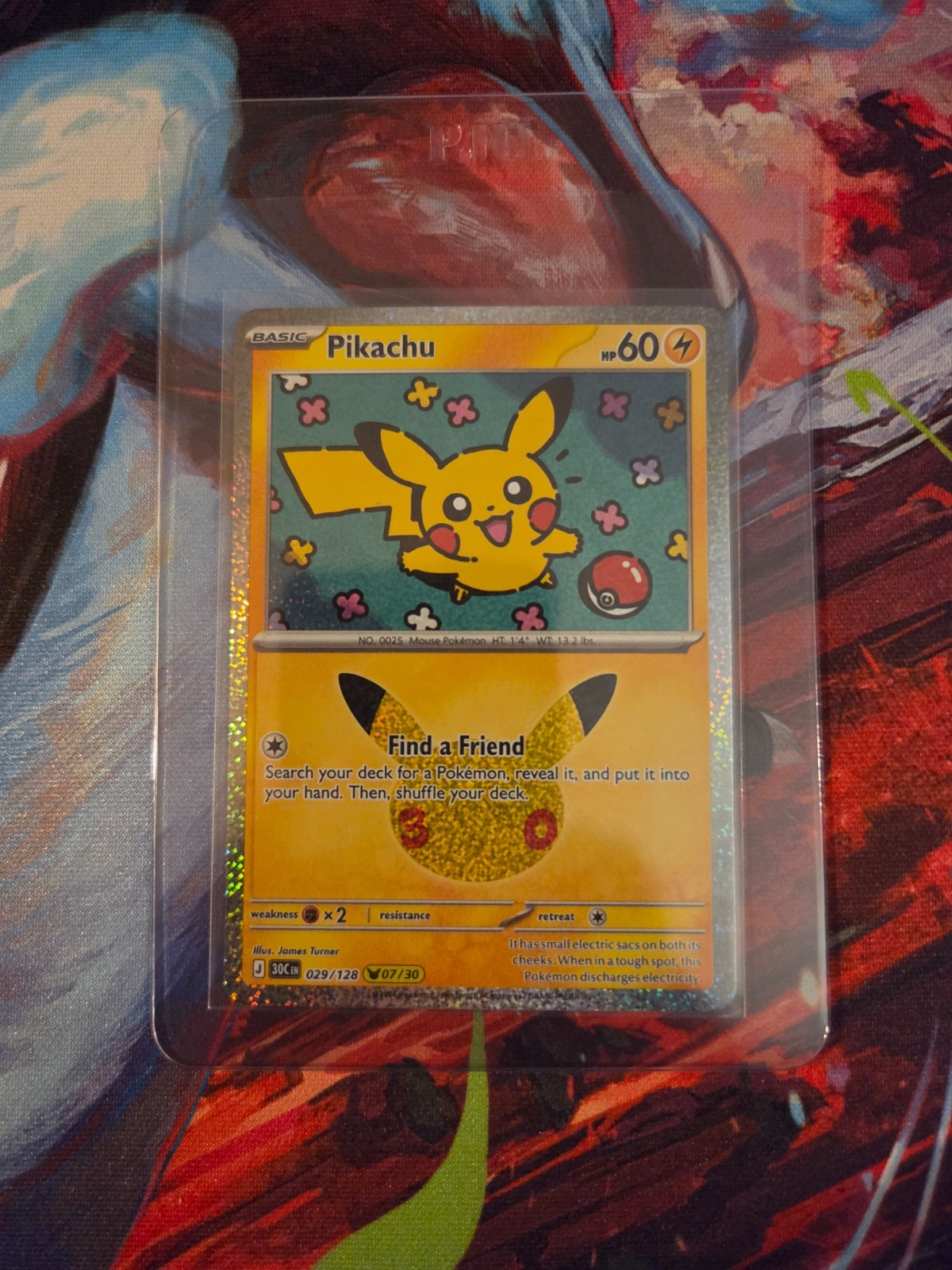 Pikachu 029/128 Me: 30th Celebration Holo