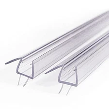 2 X Frameless Shower Door Bottom Seal Sweep Stirp 36 Inch Long for 1/2 Inch G...