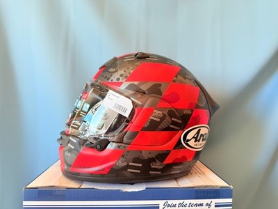 Arai Astro GX Red Checker 57-58cm Full Face Motorcycle Helmet
