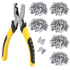 JLUHYANN 1800PCS Wire Cage Clips and Pliers Rabbit Chicken Wire Cage Clips J ...