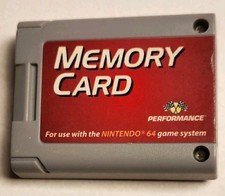 Nintendo 64 Game System N64 Memory Card Performance Brand For Retro Gaming