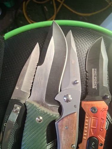 Knife Lot Schrade Tac Force Snake Eye Great Condition - Picture 2 of 5