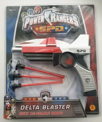 Power Rangers SPD Delta Blaster Dart Gun Vintage Sammlerstück S.P.D. Versiegelt