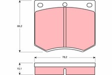 TRW Bremsbelagsatz Scheibenbremse COTEC GDB660 für FORD CAPRI CONSUL GU ESCORT 2