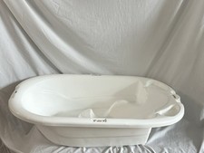 Eurobath 2-Stage Baby Bath Tub, White - Large, Long Lasting Baby Essentials