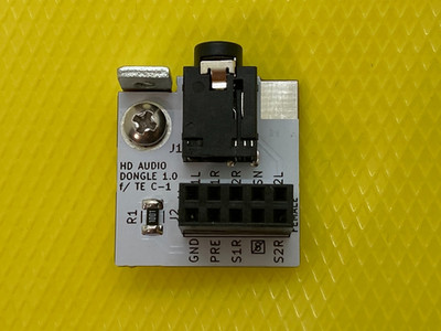 Intel HD Audio Dongle/Front Panel Jack for Teenage Engineering Computer-1 Case