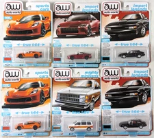 Auto World Premium 2024 Release 2 6-Piece 1:64 Scale Die-cast Replica Vehicles