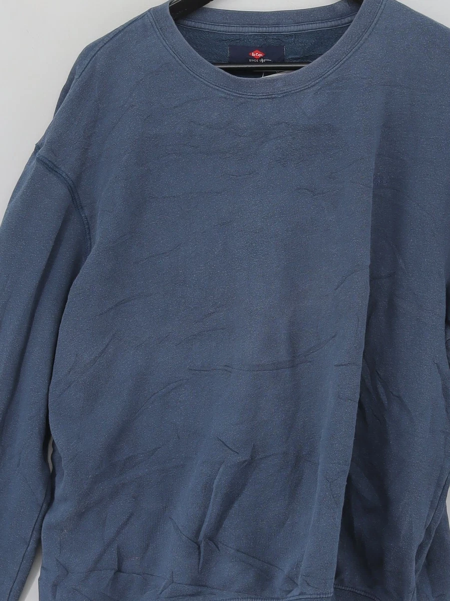 Sudadera con capucha para hombre Lee Cooper XL azul 100 % otros pulóver