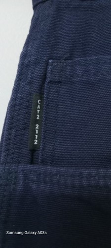 bulwark fr Cat2 2112 Men Blue Woven Workwear Pocket Pants Size 34x30 - Picture 3 of 10