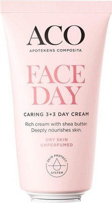 ACO Face Caring 3+3 Tagescreme 50ml unparfümierte Tagescreme für trockene Haut