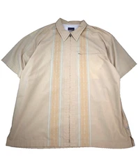 Patagonia Shirt Mens XL Yellow Rhythm Sideburn Full Zip Short Sleeve