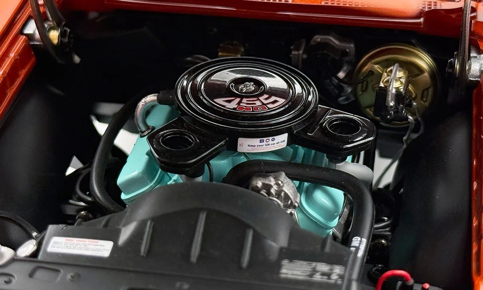 ACME Diecast A1801226 - 1/18 1972 Pontiac Lemans GTO Sundance Orange - Image 4 of 4