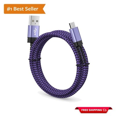 Nylon Braided 6FT Micro USB Charging Cable - Perfect for Kindle & Gaming Gear