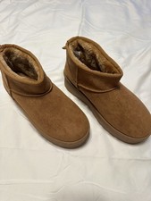 Olivia and Kate Women's Black Solid Suede High Heel Platform Boots Size 7.5