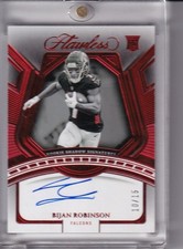 2023 Panini Flawless - Rookie Shadow Signatures Bijan Robinson #RS-BRO Ruby /15