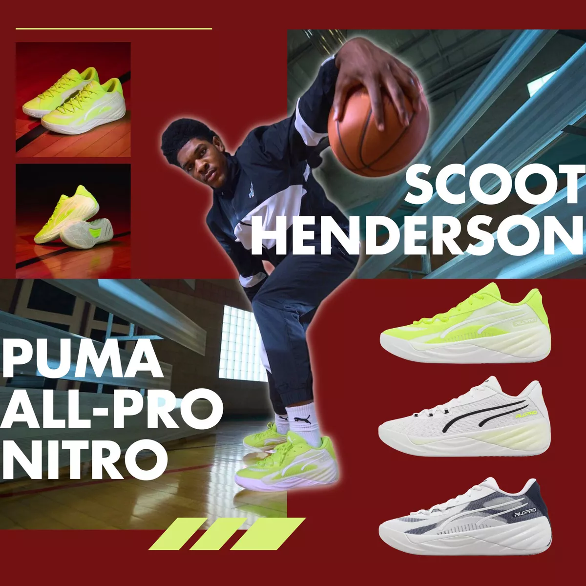 Puma All-Pro Nitro Scoot Henderson Men Unisex Basketball Shoes Sneakers  Pick 1