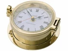 SHIPS CLOCK, ROYAL MARINER BRASS SOLID CAST 116MM, SEIKO QUARTZ, #C622