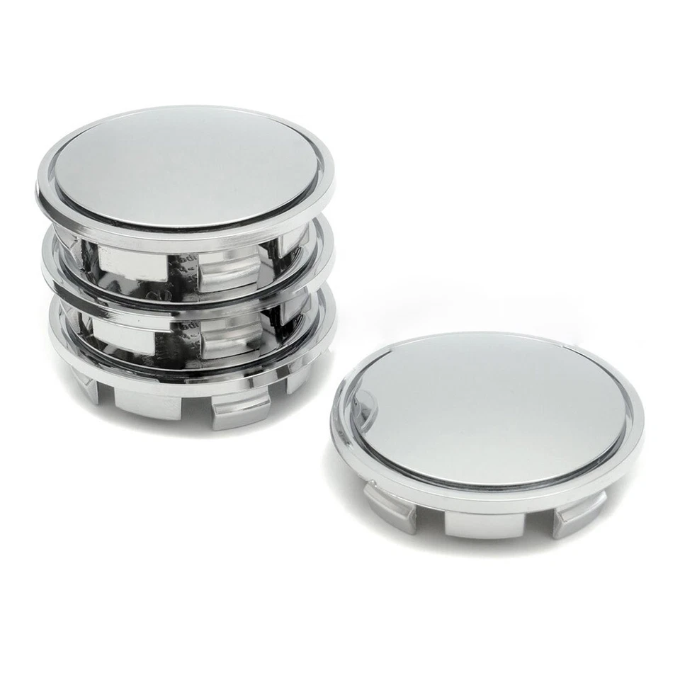 4x Silver ABS Chrome 65mm Car Wheel Center Caps Tyre Rim Hub Cover Accessories - Image 4 of 4